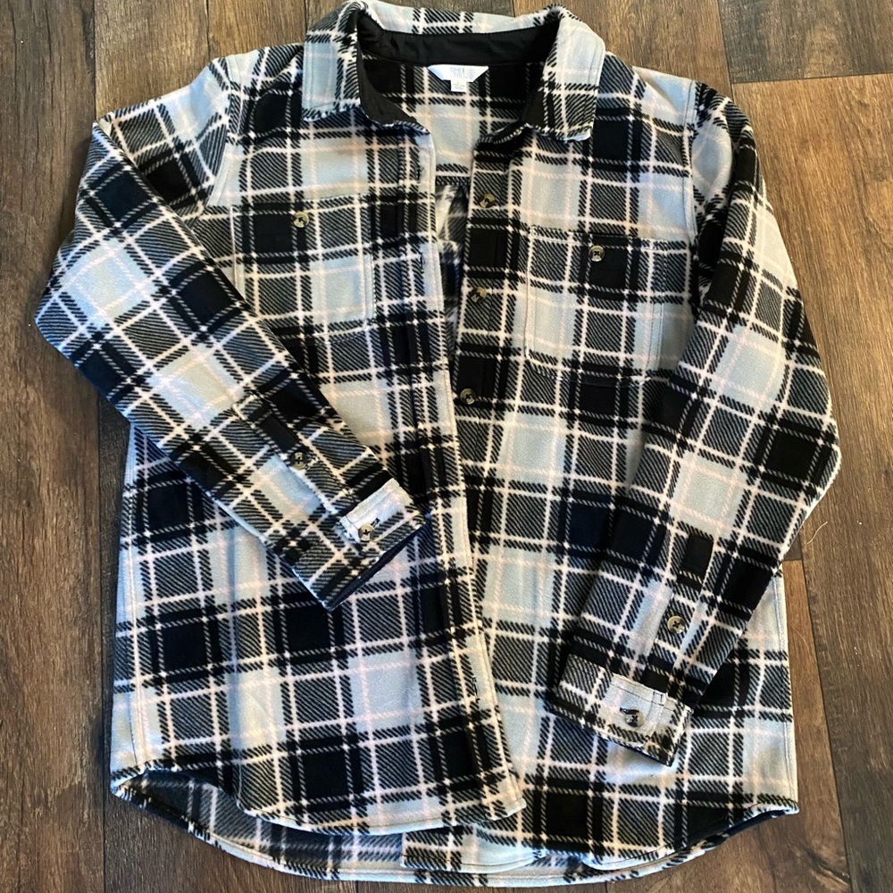 Pink, Black, Grey Plaid Shacket